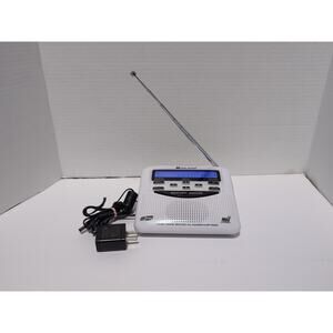 Midland Weather Alert Radio WR-120EZ - White tested works